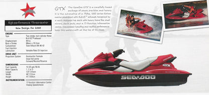 Sea Doo 2000 Mini Watercraft Brochure
