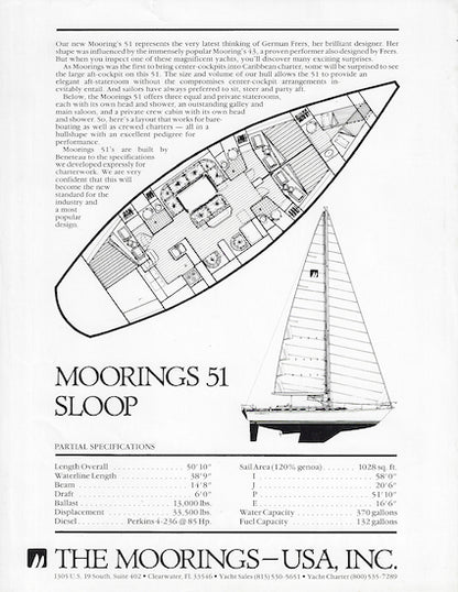 Moorings Beneteau 51 Brochure