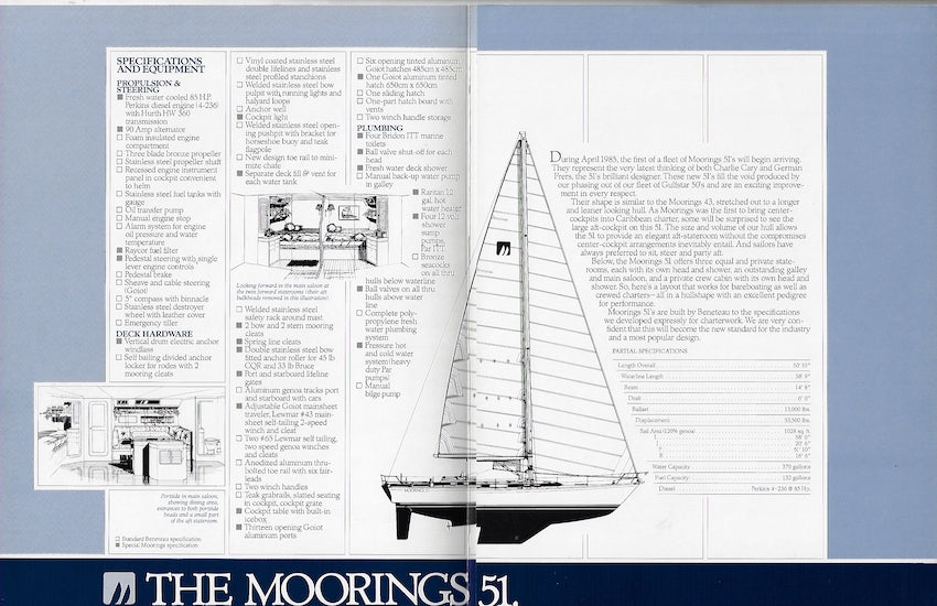 Moorings Beneteau 51 Brochure