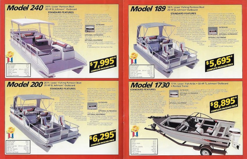 Lowe 1989 Package Brochure SailInfo I