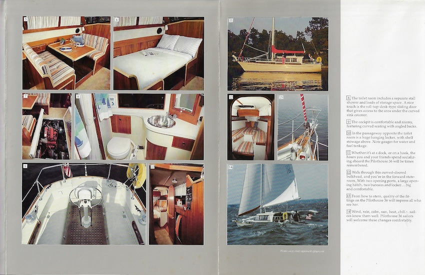 Pearson 36 Pilothouse Poster Brochure