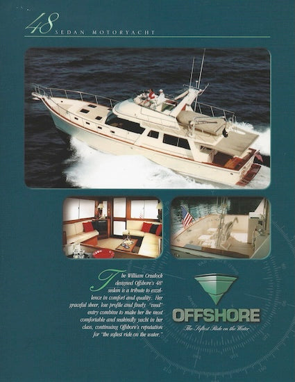 Offshore 48 Sedan Motoryacht Specification Brochure