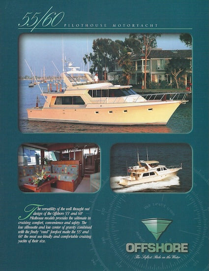 Offshore 55/60 Pilothouse Motoryacht Specification Brochure