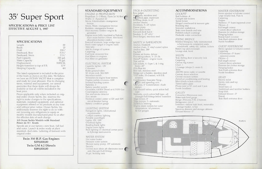 Ocean 35 Super Sport Brochure