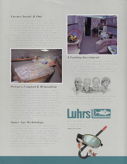 Luhrs 3400 Motoryacht Sedan Brochure
