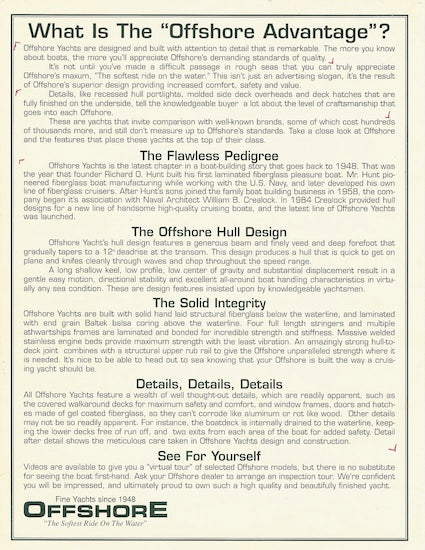 Offshore Yachts Brochure