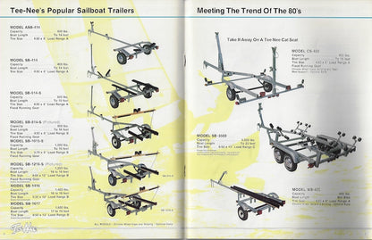 Tee Nee 1980 Boat Trailer Brochure