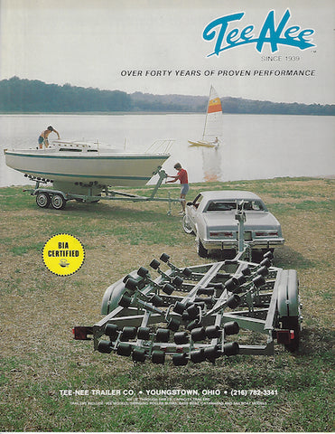 Tee Nee 1980 Boat Trailer Brochure