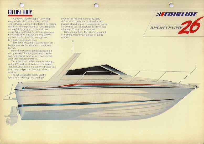 Fairline Sportfury 26 Brochure