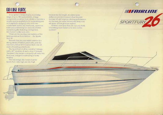 Fairline Sportfury 26 Brochure