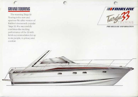 Fairline Targa 33 Touring Brochure