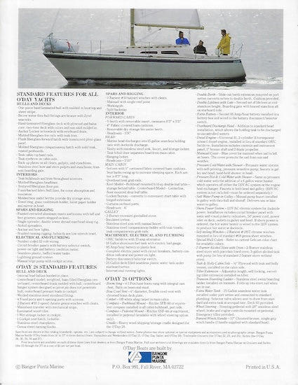 O'Day 28 Brochure