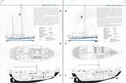 Morgan 41 Out Island Motorboating & Sailing Magazine Reprint Brochure