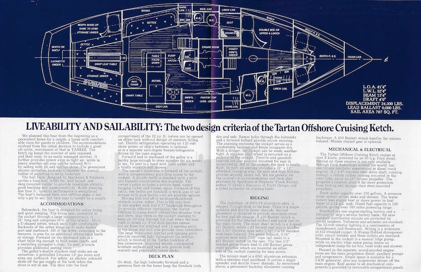 Tartan Offshore 40 Cruising Ketch Launch Brochure