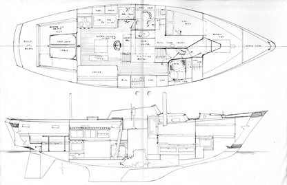 Tartan 40 Offshore Cruising Ketch Specification Brochure