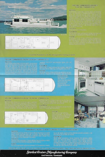 Stardust Houseboat Brochure