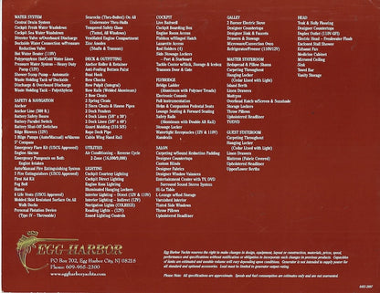 Egg Harbor 37 Convertible Brochure