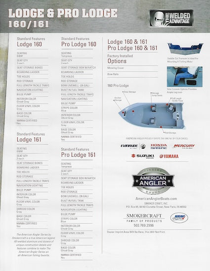 Smoker Craft American Angler Lodge & Pro Lodge 160/161 Brochure