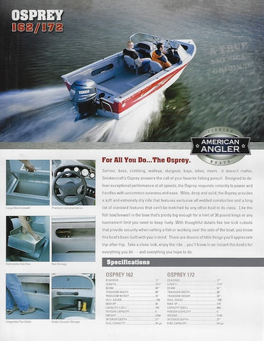 Smoker Craft American Angler Osprey 162/172 Brochure