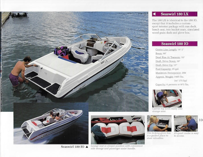 Seaswirl 1995 Brochure