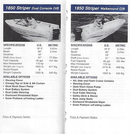 Seaswirl 1997 Product Information Dealer Guide
