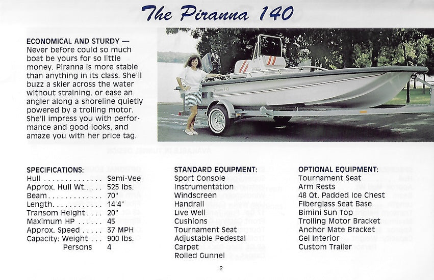 Fishin Ski Barge Brochure