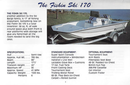 Fishin Ski Barge Brochure