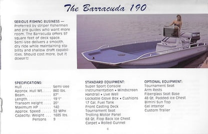 Fishin Ski Barge Brochure
