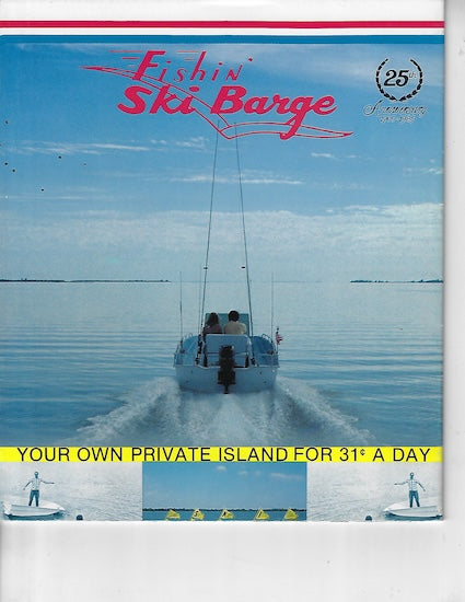 Fishin Ski Barge Poster Brochure