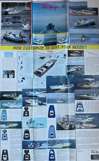 Fishin Ski Barge Poster Brochure