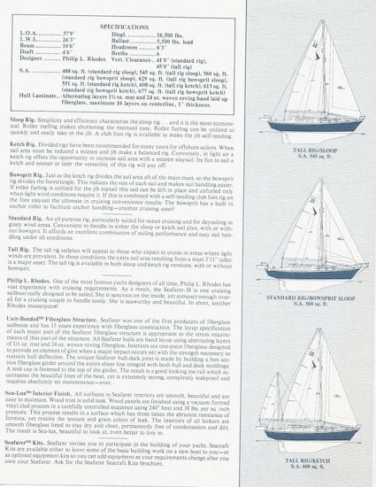 Seafarer 38C Specification Digital Brochure