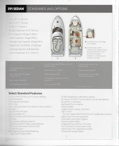 Meridian 391 Sedan Bridge Brochure