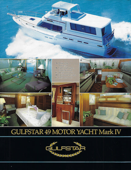 Gulfstar 49 Mark IV Motor Yacht Brochure