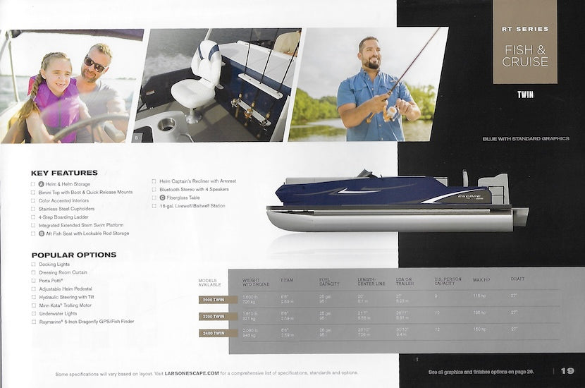 Larson 2016 Escape Pontoon Brochure