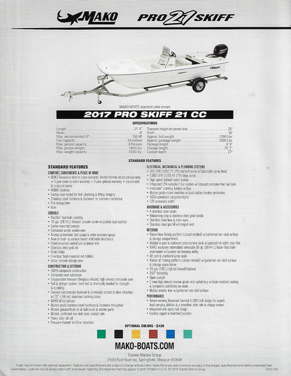 Mako Pro 21 Skiff Brochure