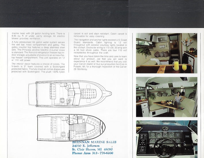 Carver 29 Monterey Brochure