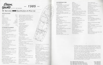 Ocean 55 Sunliner Specification Brochure