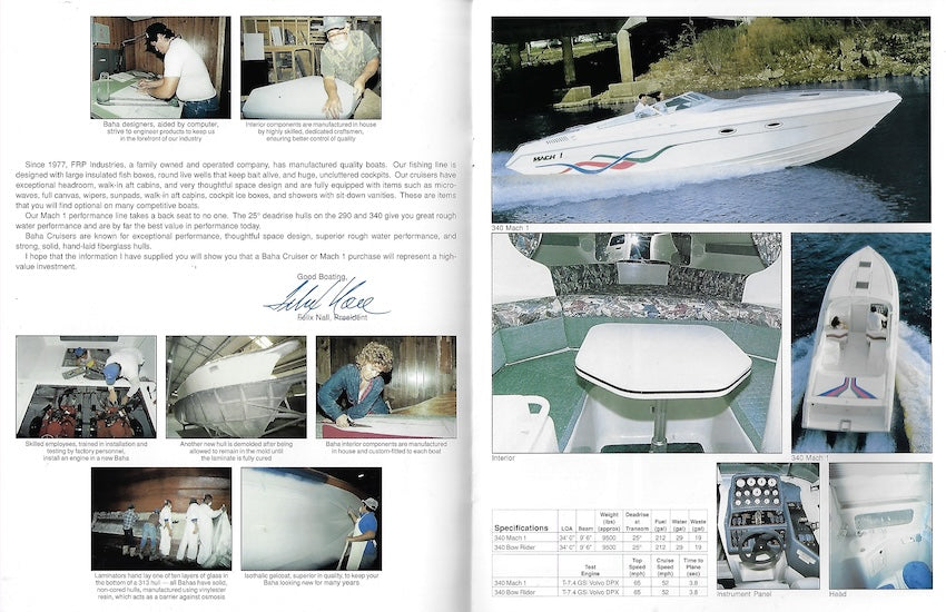 FRP 1990s Mach 1 Performance Brochure