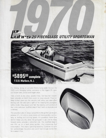 Luhrs 25 Sportsman Specification Brochure