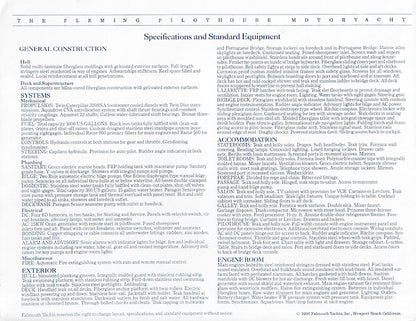 Fleming 50, 53 & 55 Specification Sheet