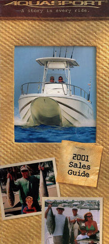 Aquasport 2001 Dealer Handbook Brochure