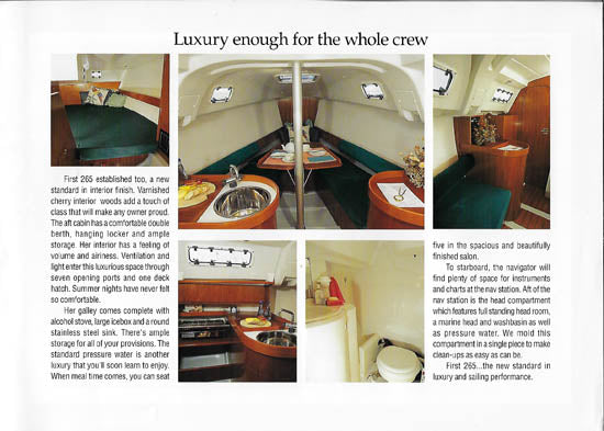 Beneteau First 265 Brochure