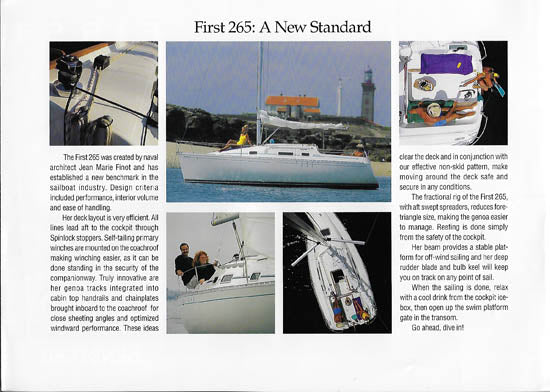 Beneteau First 265 Brochure