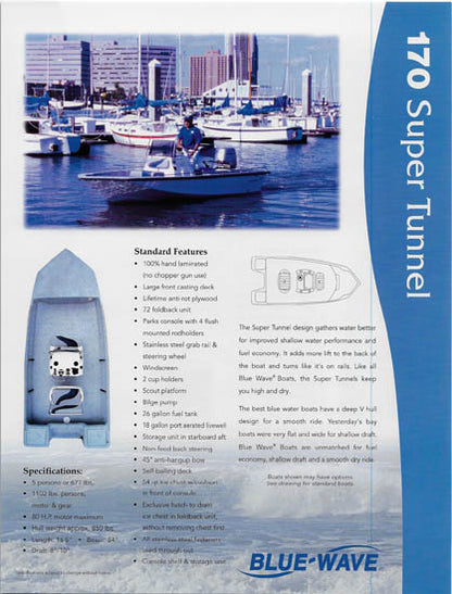 Blue Wave 170 Super Tunnel / T Special Brochure
