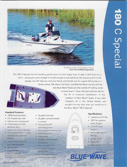 Blue Wave 180 Classic / C Special Brochure
