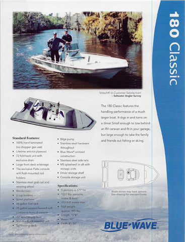 Blue Wave 180 Classic / C Special Brochure