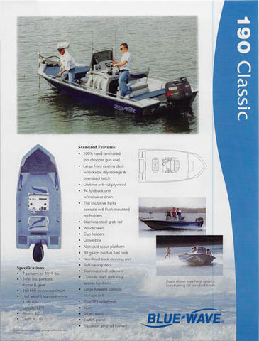 Blue Wave 190 Classic / C Special Brochure