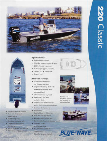 Blue Wave 220 Classic / Striper Brochure