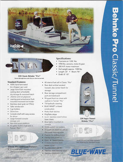 Blue Wave 220 Super Tunnel / Behnke Pro Brochure