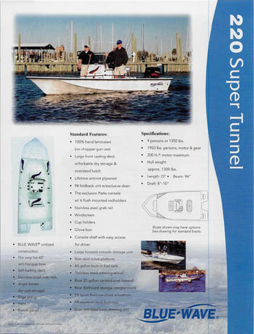 Blue Wave 220 Super Tunnel / Behnke Pro Brochure